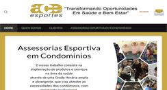 Desktop Screenshot of aceesportes.com.br